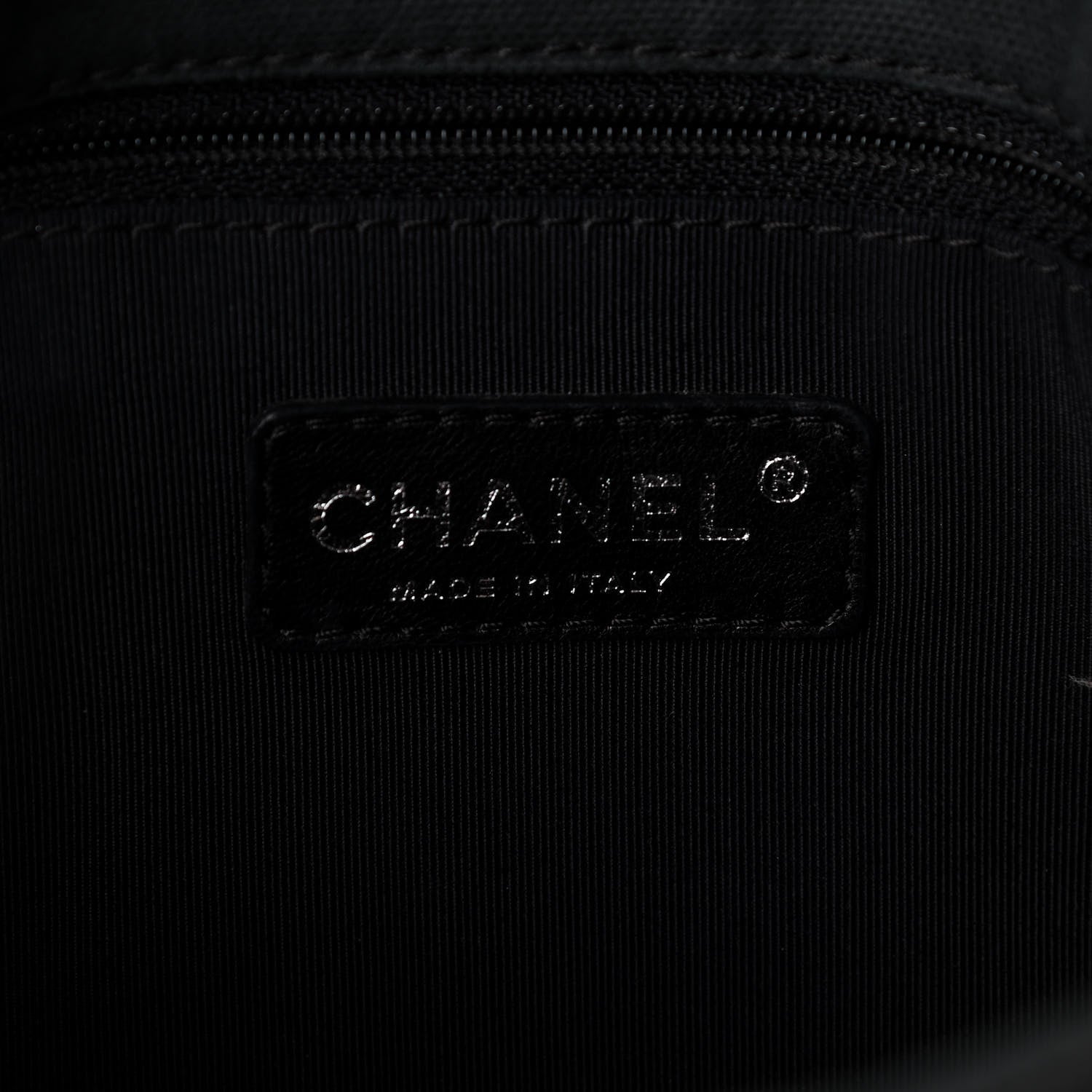 Chanel Canvas Camellia Embossed Flap Black 6 of 10
