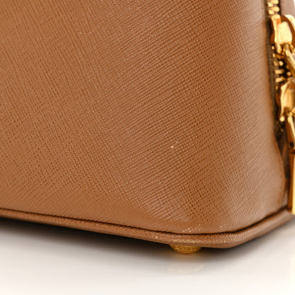 Prada Saffiano Lux Medium Promenade Tote Caramel Ginestra 14 of 14