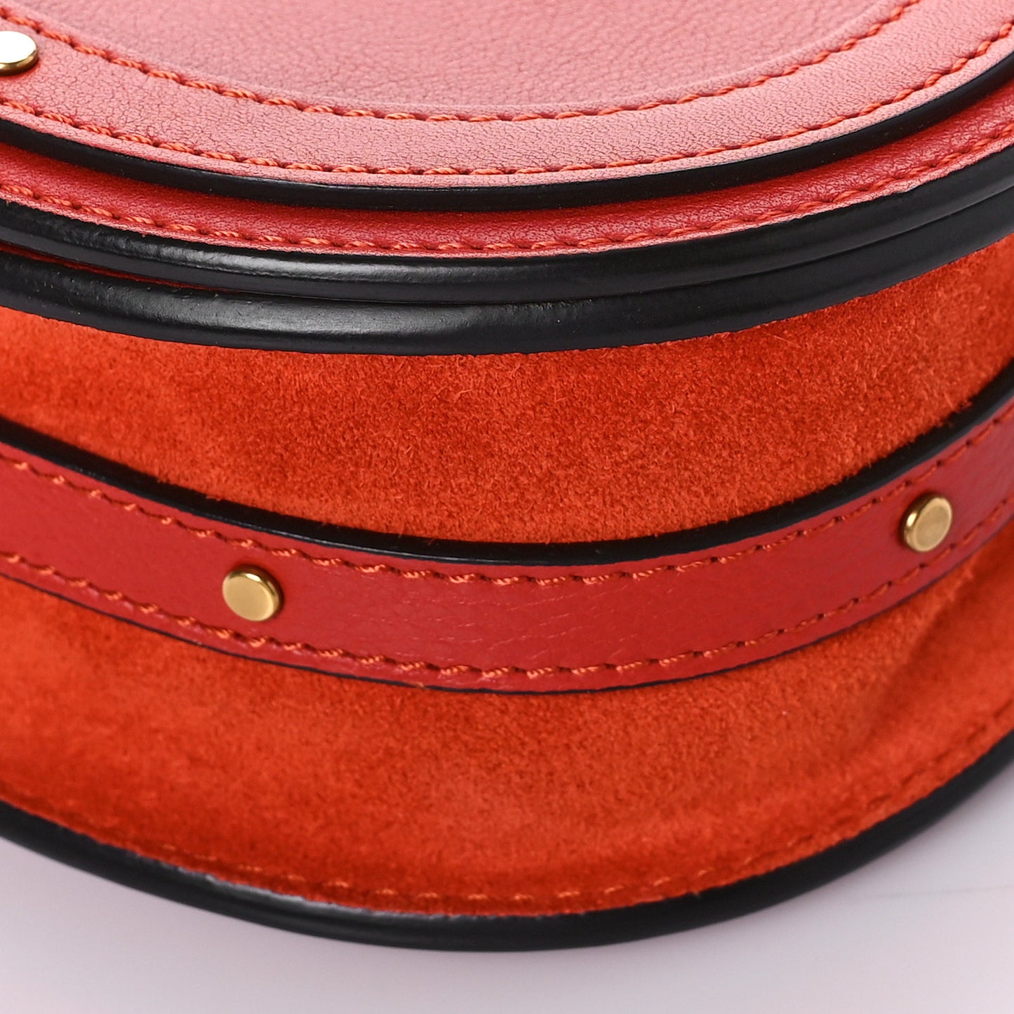 Calfskin Small Nile Bracelet Bag Earthy Red