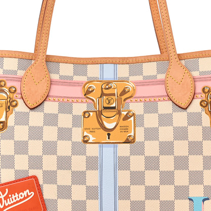 Louis Vuitton Damier Azur Summer Trunks Neo Neverfull MM 10 of 14