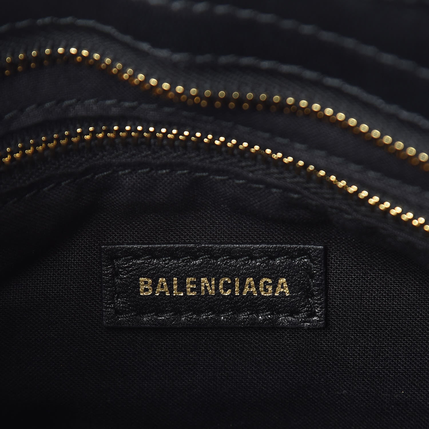 Balenciaga Shearling Gold Metallic Edge Hardware Mini City Black 6 of 12