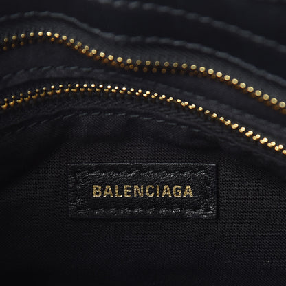 Balenciaga Shearling Gold Metallic Edge Hardware Mini City Black 6 of 12