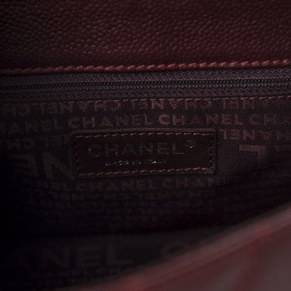 Chanel Caviar Quilted Small Mademoiselle Flap Bag Burgundy 8 of 10