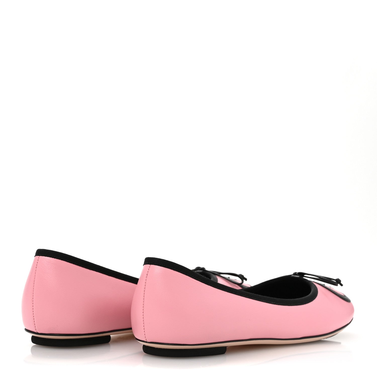 Gucci Malaga Kid Jarret Ballet Flats 38 Pink Black 5 of 11