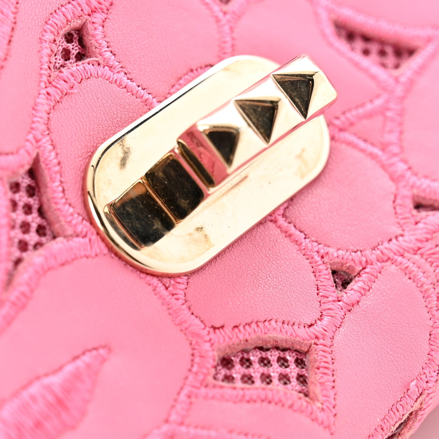 Nappa Lace Girello Flap Pop Fuxia