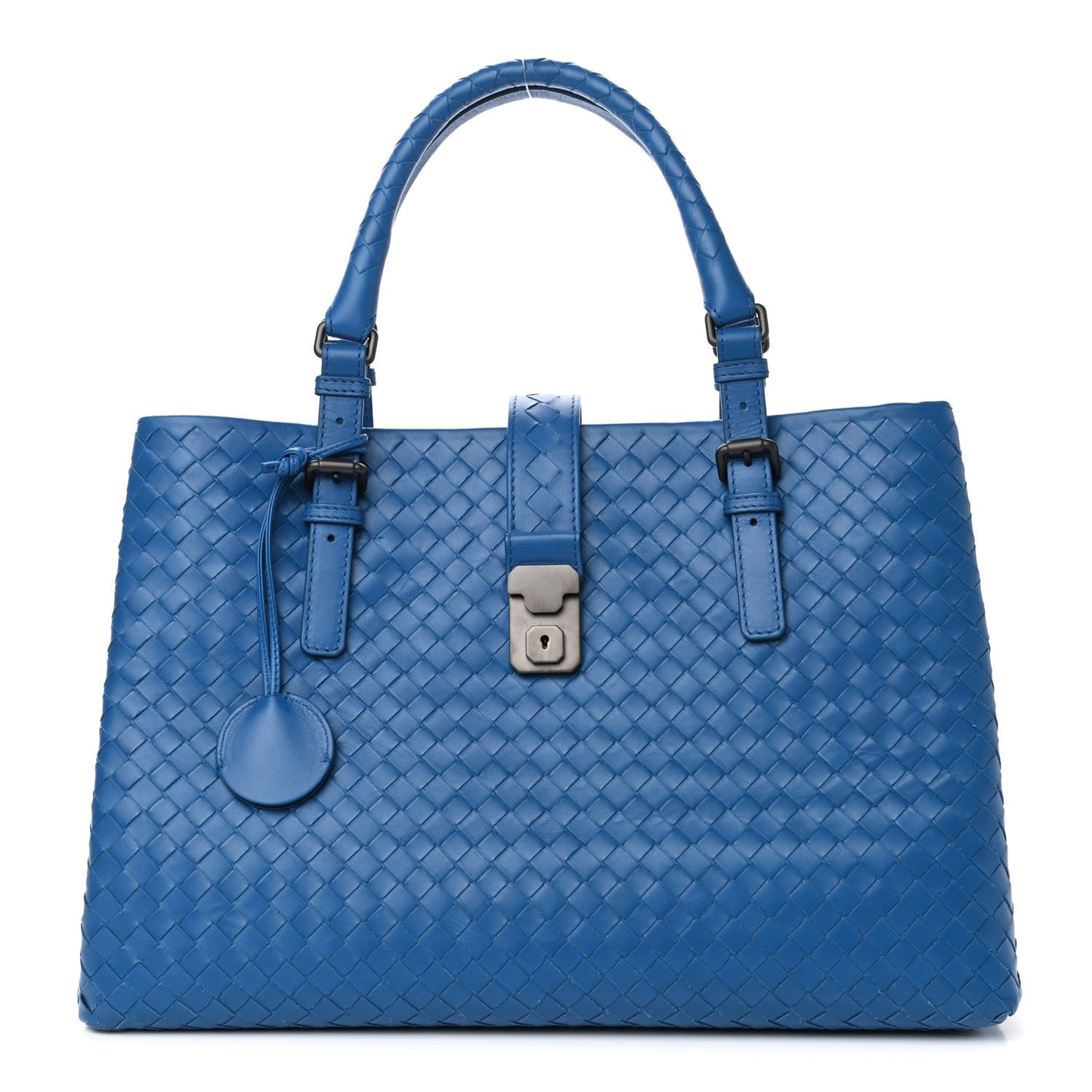 Nappa Intrecciato Medium Roma Tote Bleuette