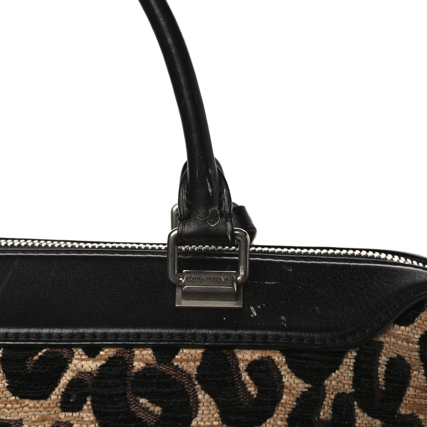 Louis Vuitton Jacquard Velvet Leopard Print Stephen Sprouse Speedy 12 of 12