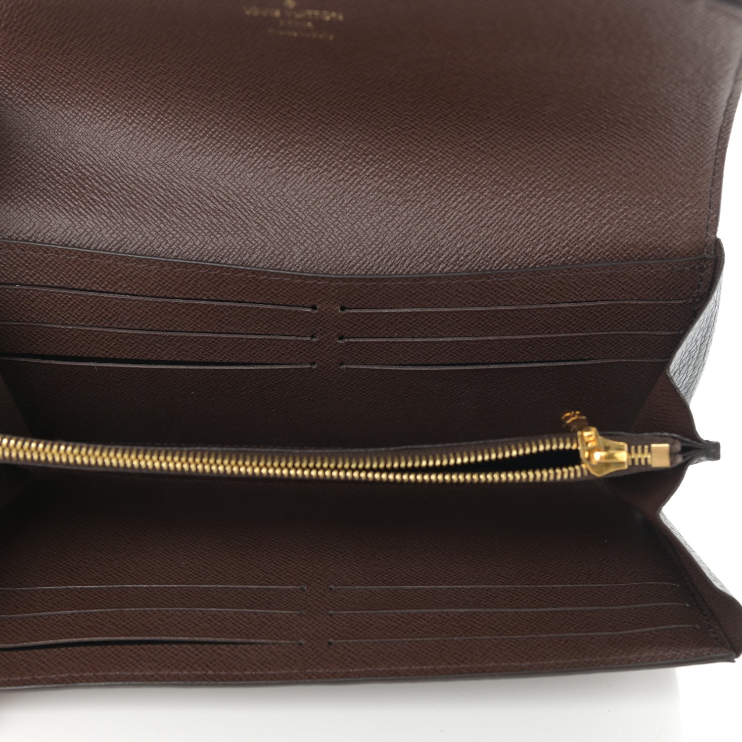 Louis Vuitton Damier Ebene Normandy Wallet Black 5 of 10