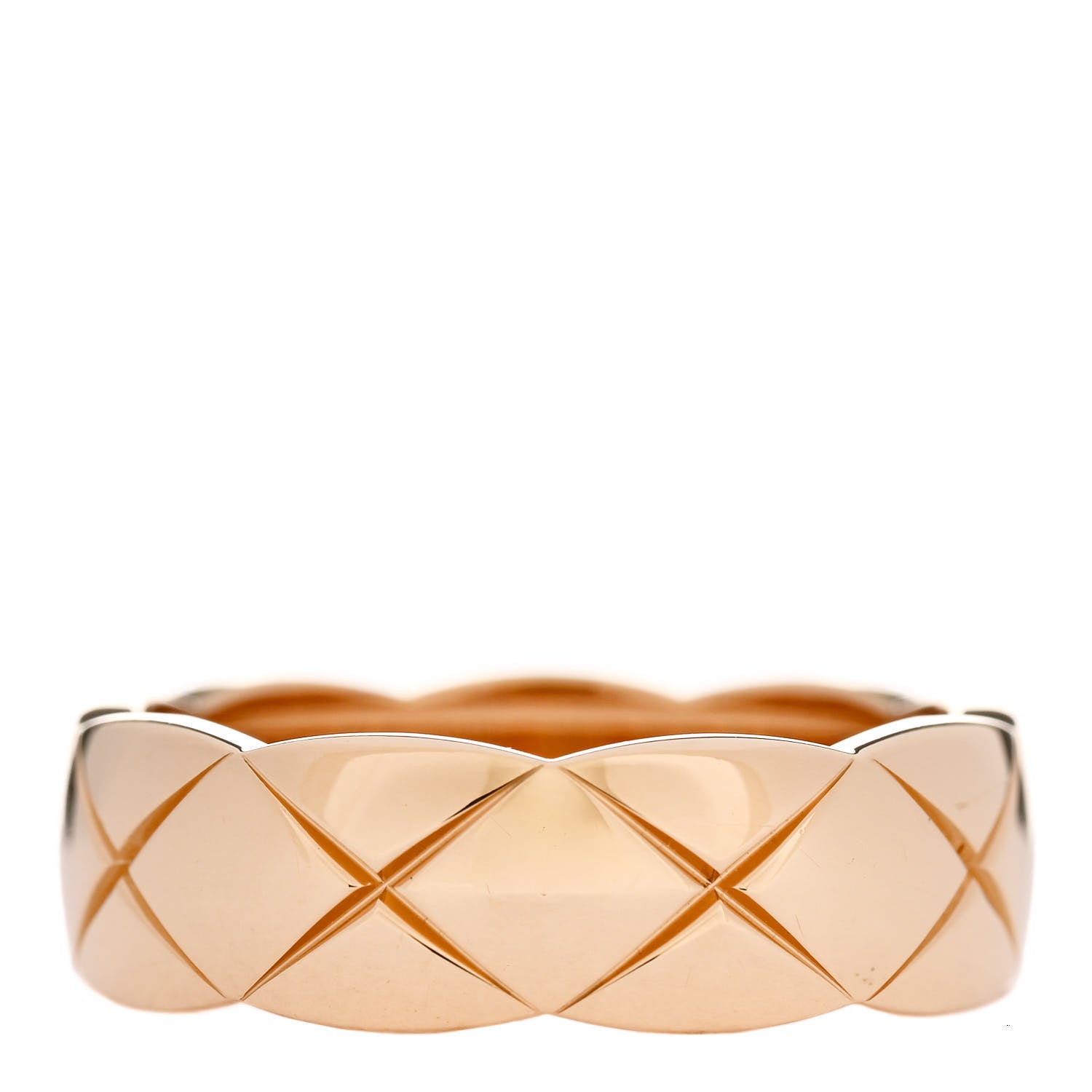 Chanel 18K Yellow Gold Small Coco Crush Ring 58 8.25 3 of 6