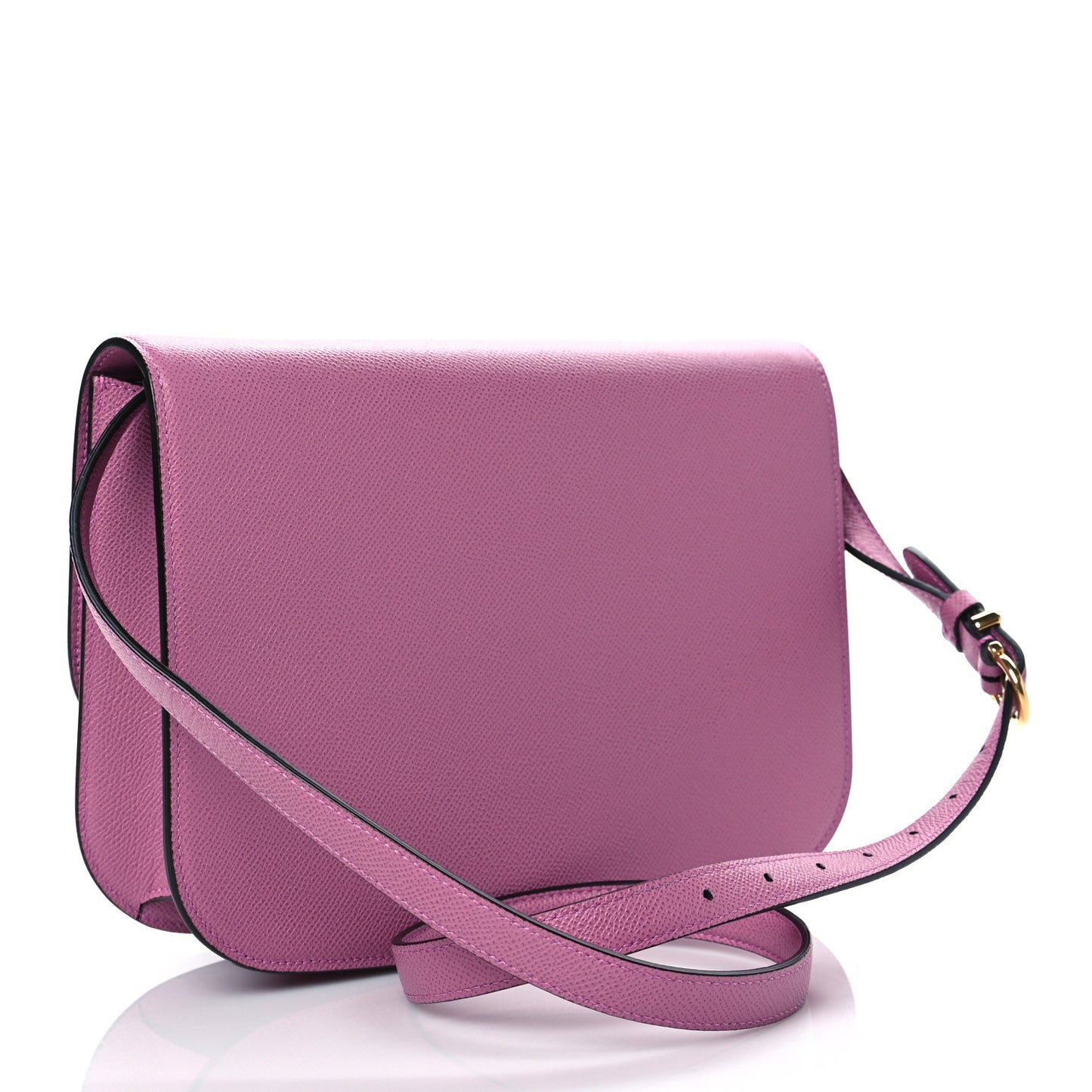 Hammered Calfskin Gancini Crossbody Pink