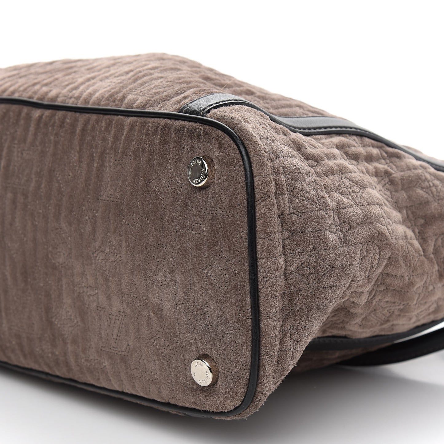 Monogram Suede Antheia IXIA PM Brown