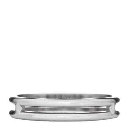 Hermes 18K White Gold Ariane Wedding Band Ring 52 6 3 of 6