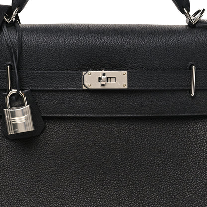 Hermes Togo Maxi Kelly Retourne 42 Black 7 of 9