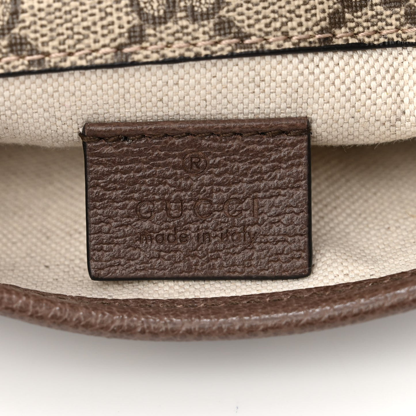 GG Supreme Monogram Neo Vintage Web Belt Bag Brown