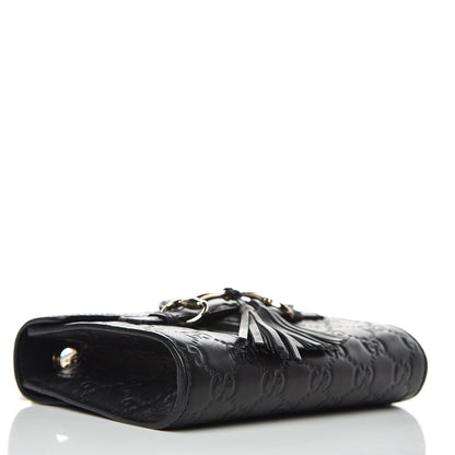 Gucci Guccissima Mini Emily Shoulder Bag Black 4 of 12