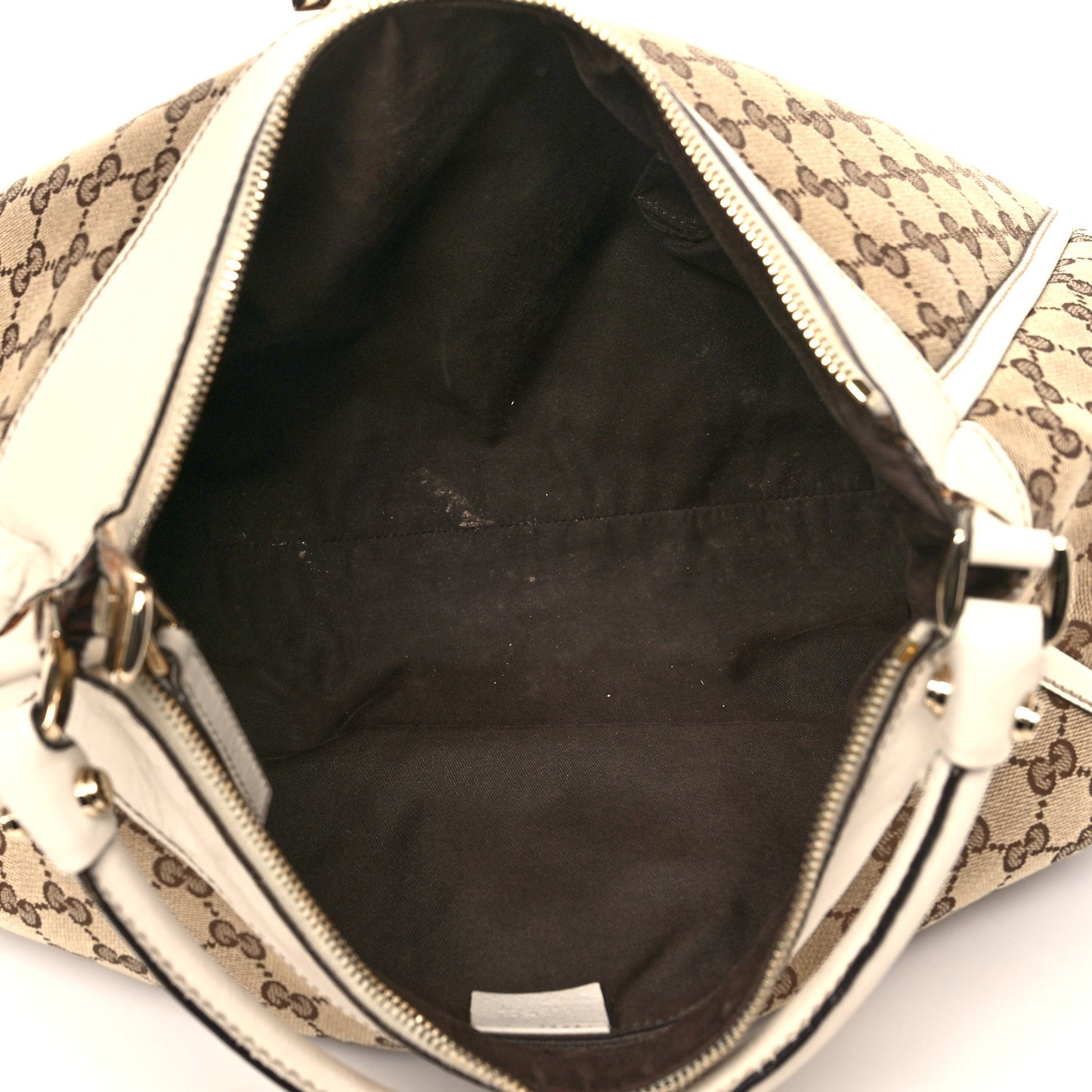 Monogram Large D Gold Hobo Off White
