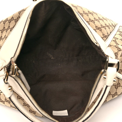 Gucci Monogram Large D Gold Hobo Off White 5 of 15