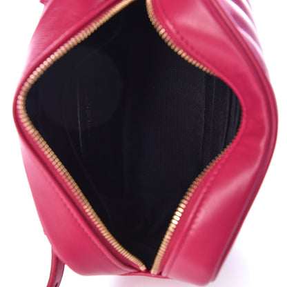 Saint Laurent Calfskin Matelasse Monogram Lou Belt Bag Bright Pink 7 of 9