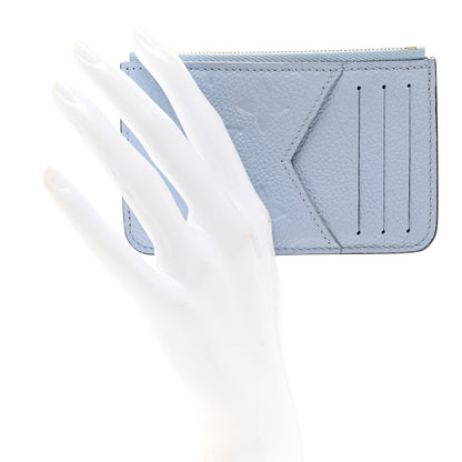 Louis Vuitton Empreinte Monogram Zipped Romy Card Holder Bleu Nuage 2 of 7