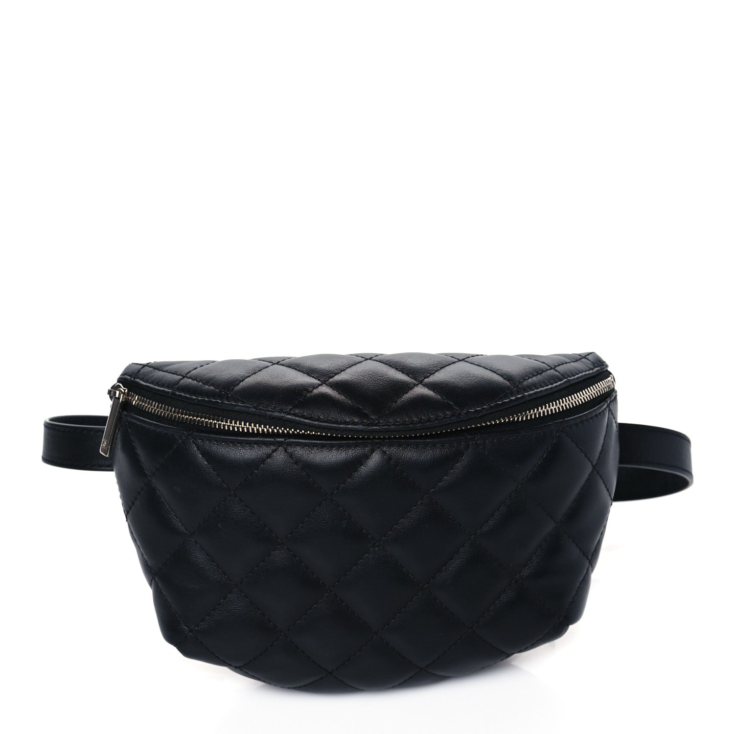 Chanel Calfskin Quilted Waist Belt Bag Black 1 of 10