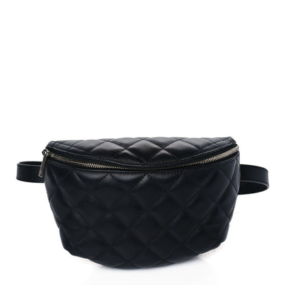 Chanel Calfskin Quilted Waist Belt Bag Black 1 of 10