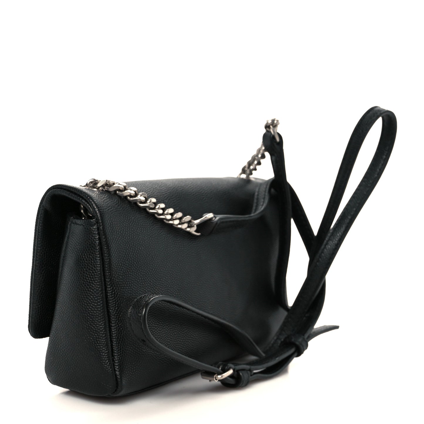 Grain De Poudre Monogram Toy West Hollywood Fold-Over Bag Black