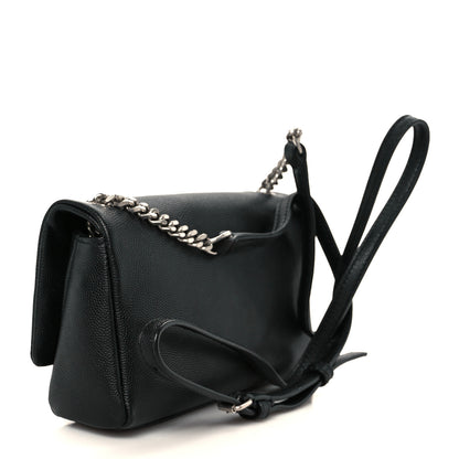 Saint Laurent Grain De Poudre Monogram Toy West Hollywood Fold-Over Bag Black 3 of 12