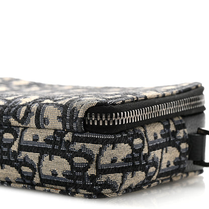 Christian Dior Oblique Pouch Navy Blue 10 of 13