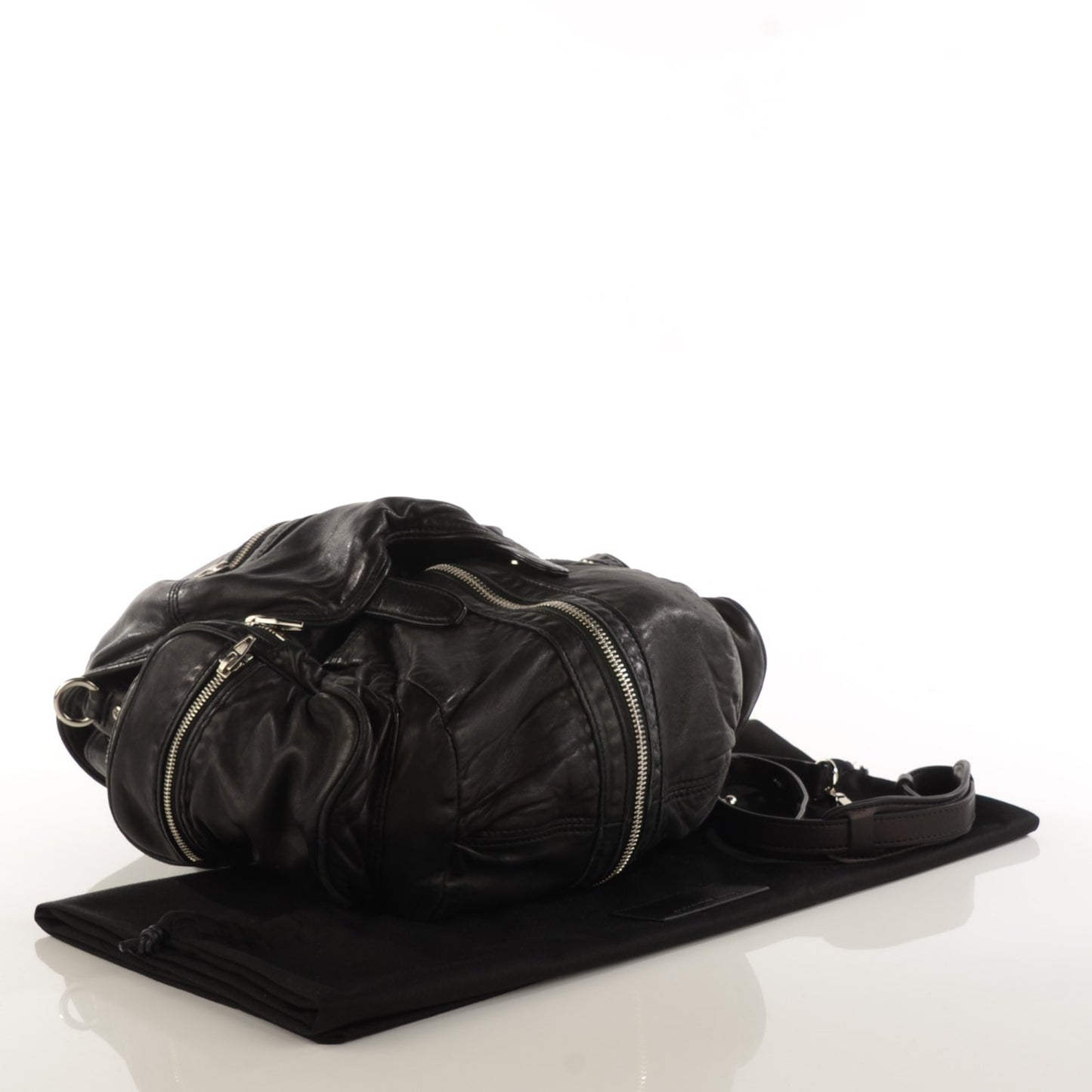 Lambskin Marti Backpack Washed Black Nickel Hardware