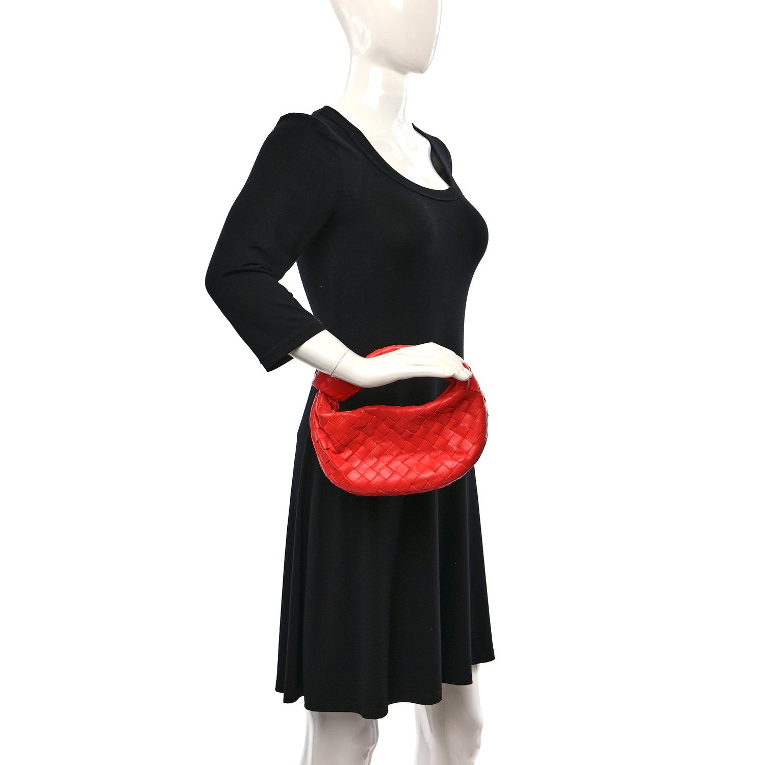 Bottega Veneta Nappa Intrecciato Mini Jodie Red 2 of 7