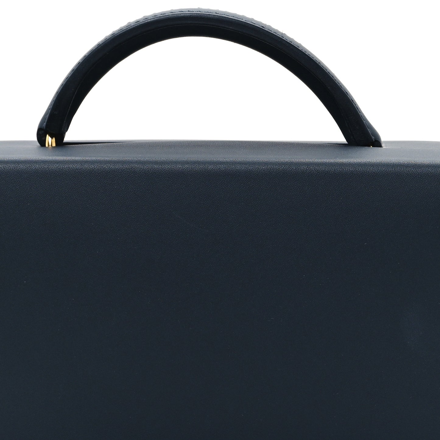 Vache Hunter Shiny Crocodile Petit H Box Bag Caban Black Menthe
