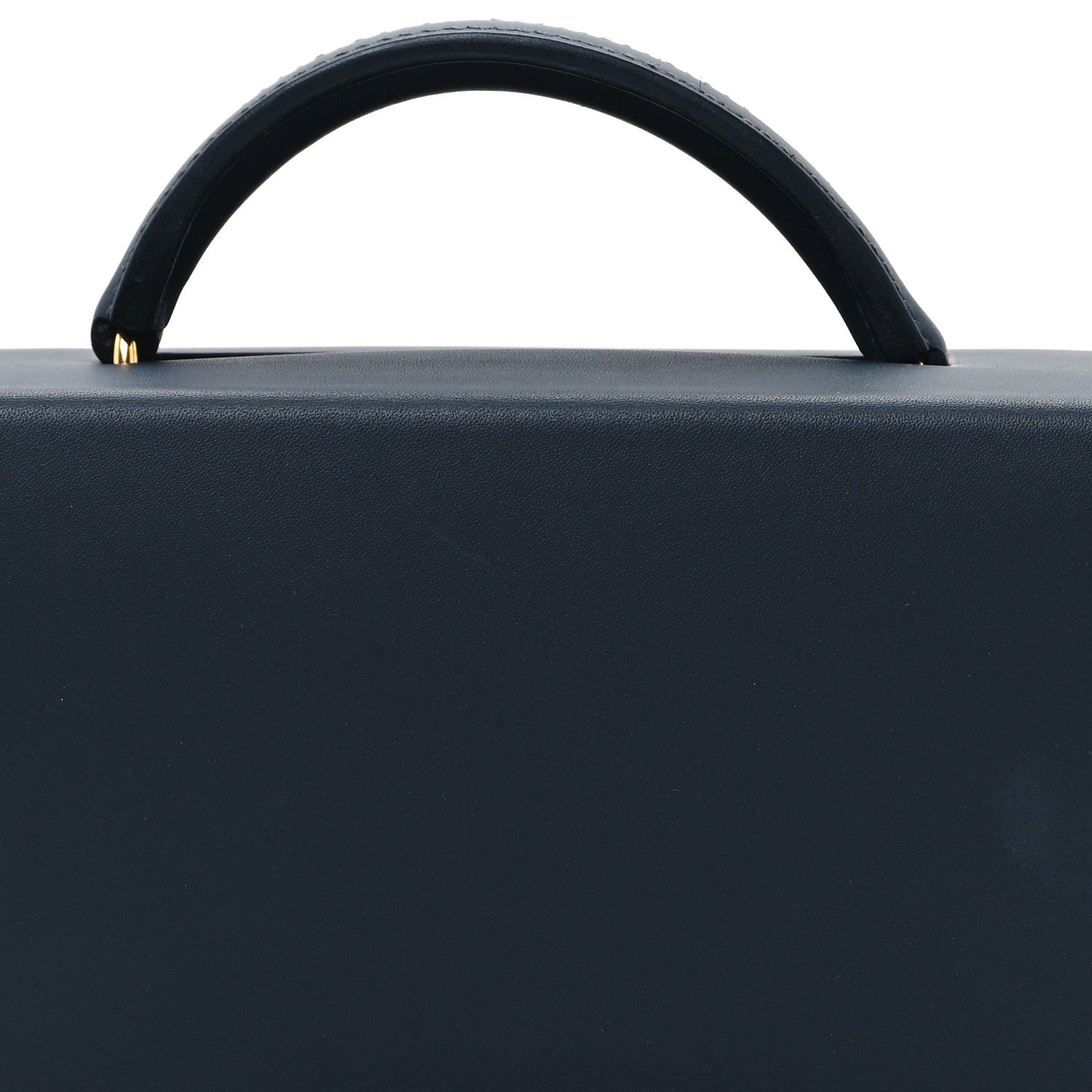 Hermes Vache Hunter Shiny Crocodile Petit H Box Bag Caban Black Menthe 8 of 10