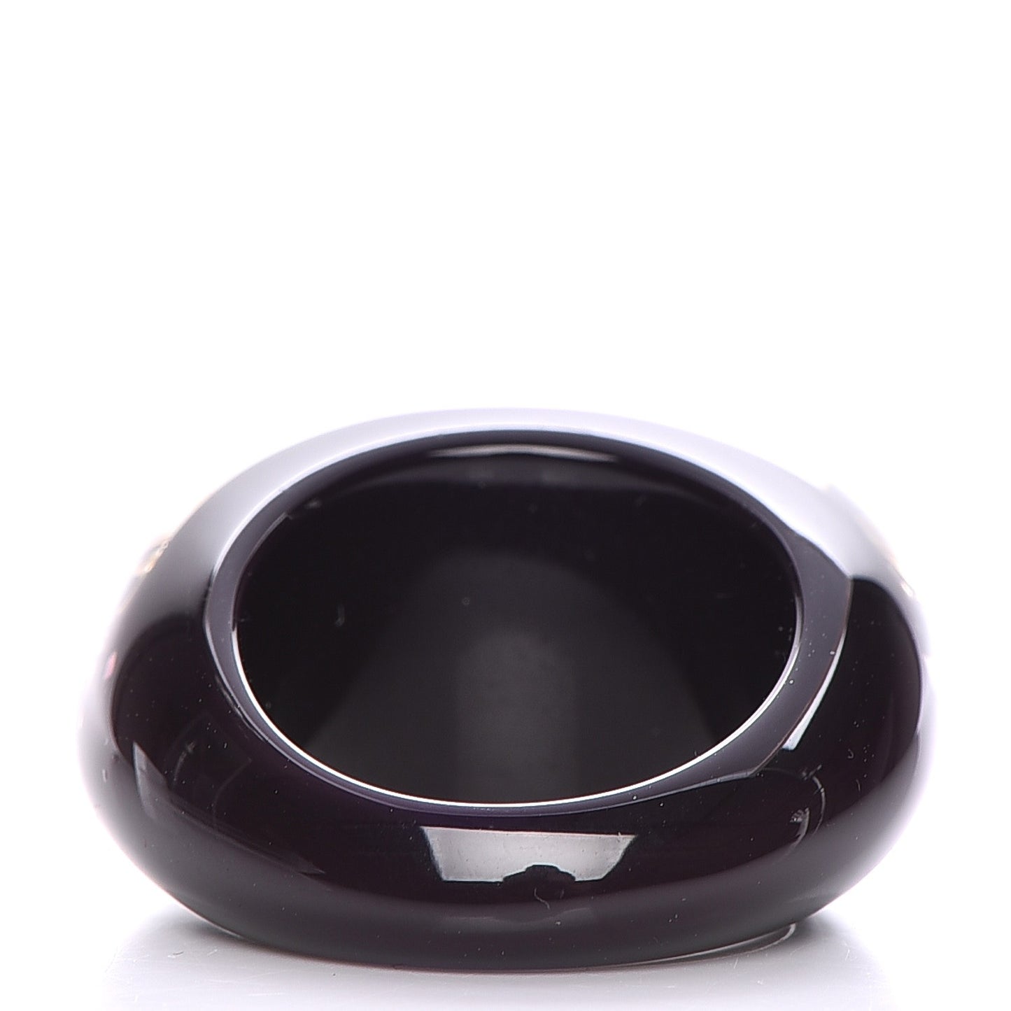 Resin Swarovski Inclusion Ring 7.75 Amarante