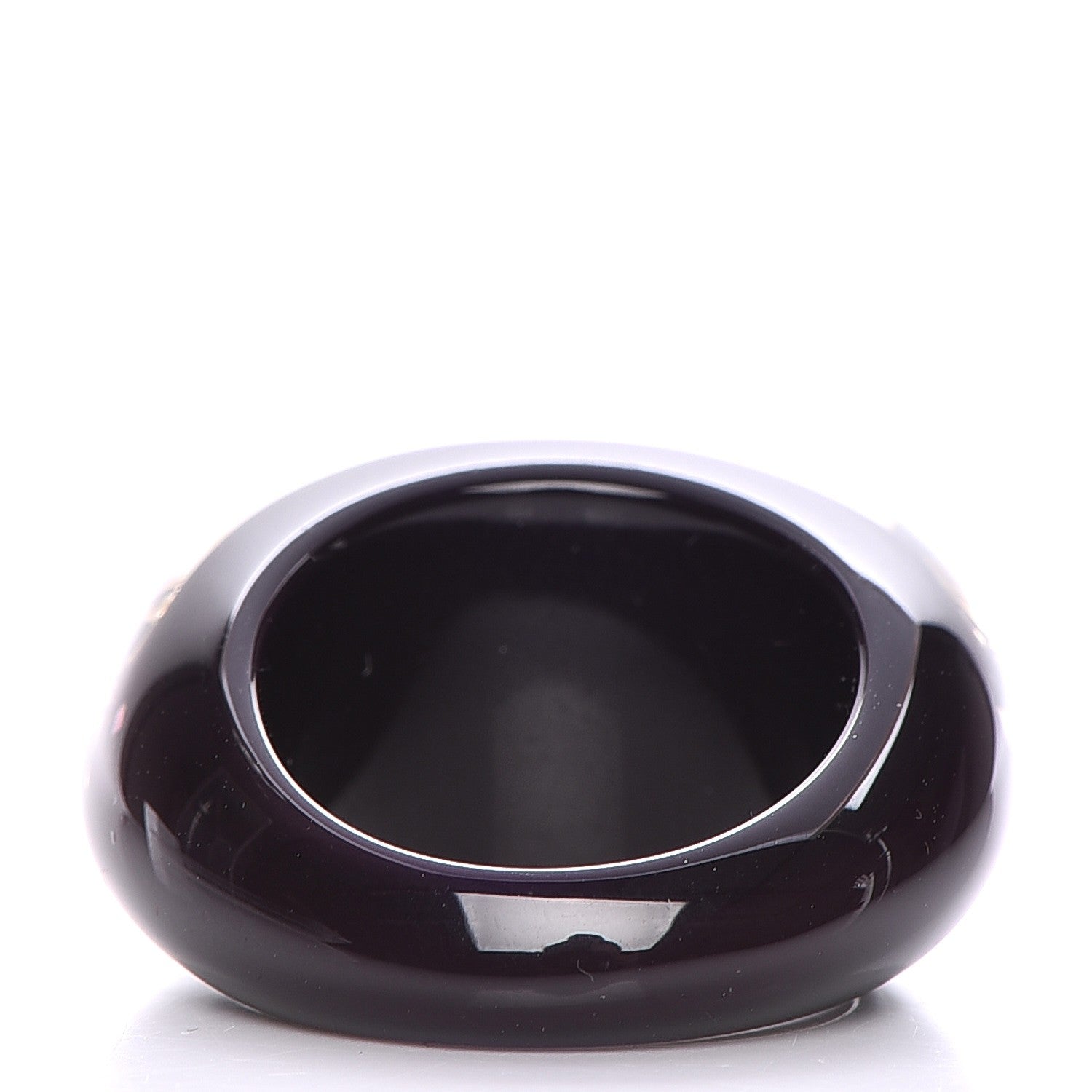 Louis Vuitton Resin Swarovski Inclusion Ring 7.75 Amarante 3 of 3