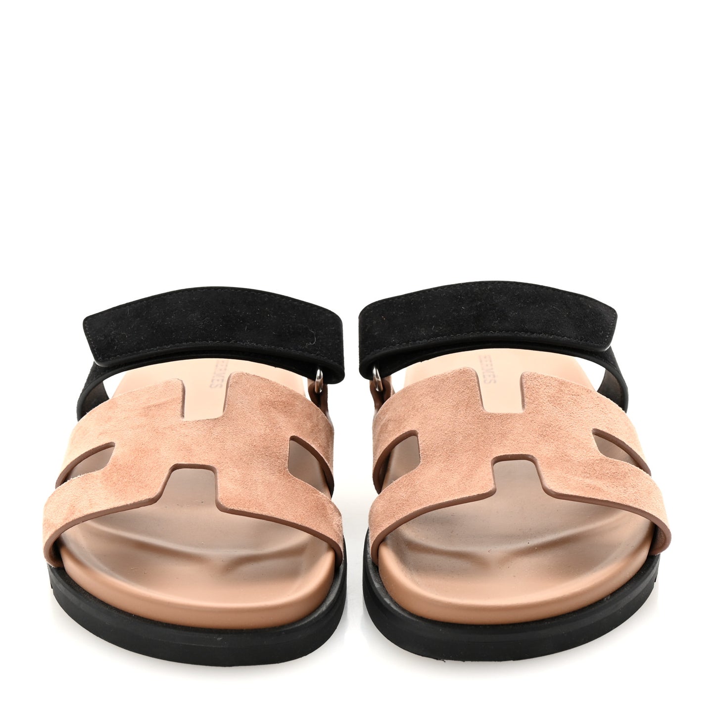 Suede Goatskin Womens Chypre Sandals 37 Rose Perle Black