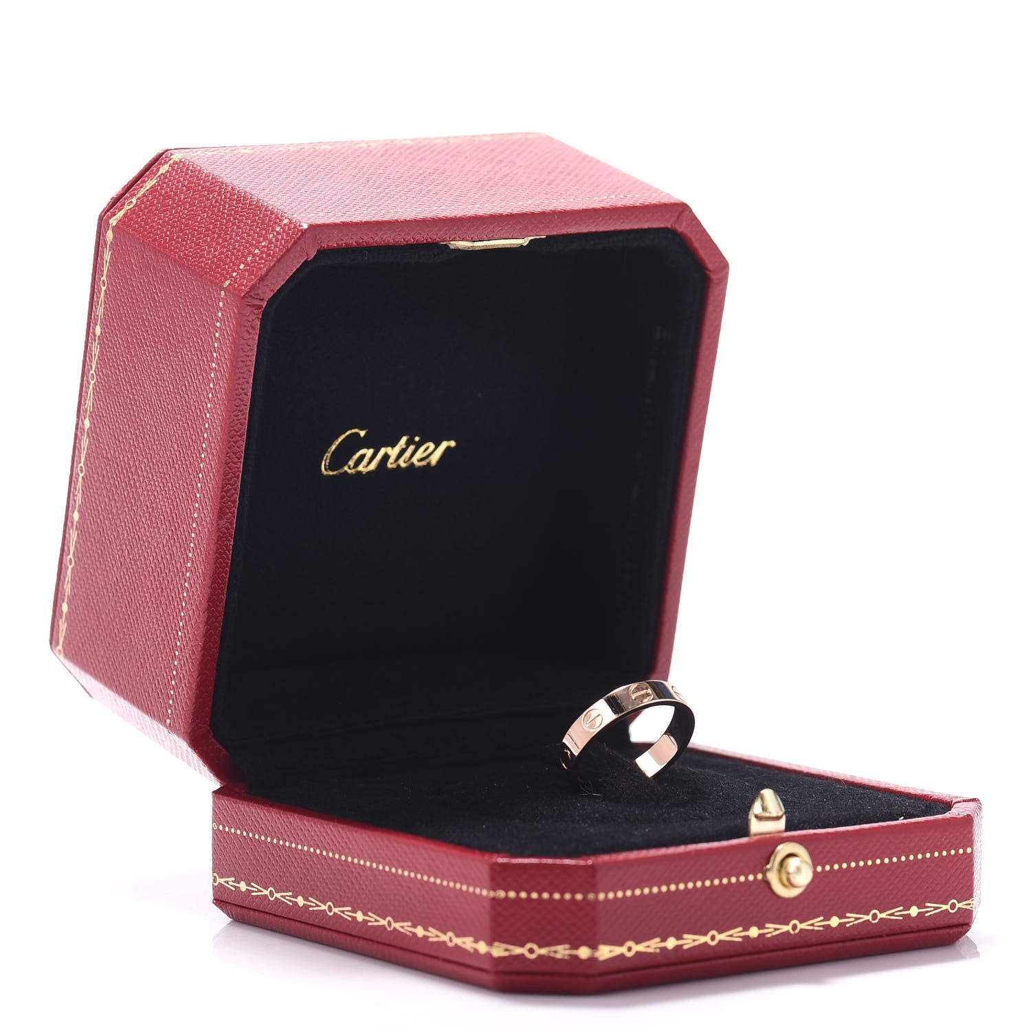 Cartier 18K Pink Gold 3.5mm LOVE Wedding Band Ring 48 4.5 5 of 5
