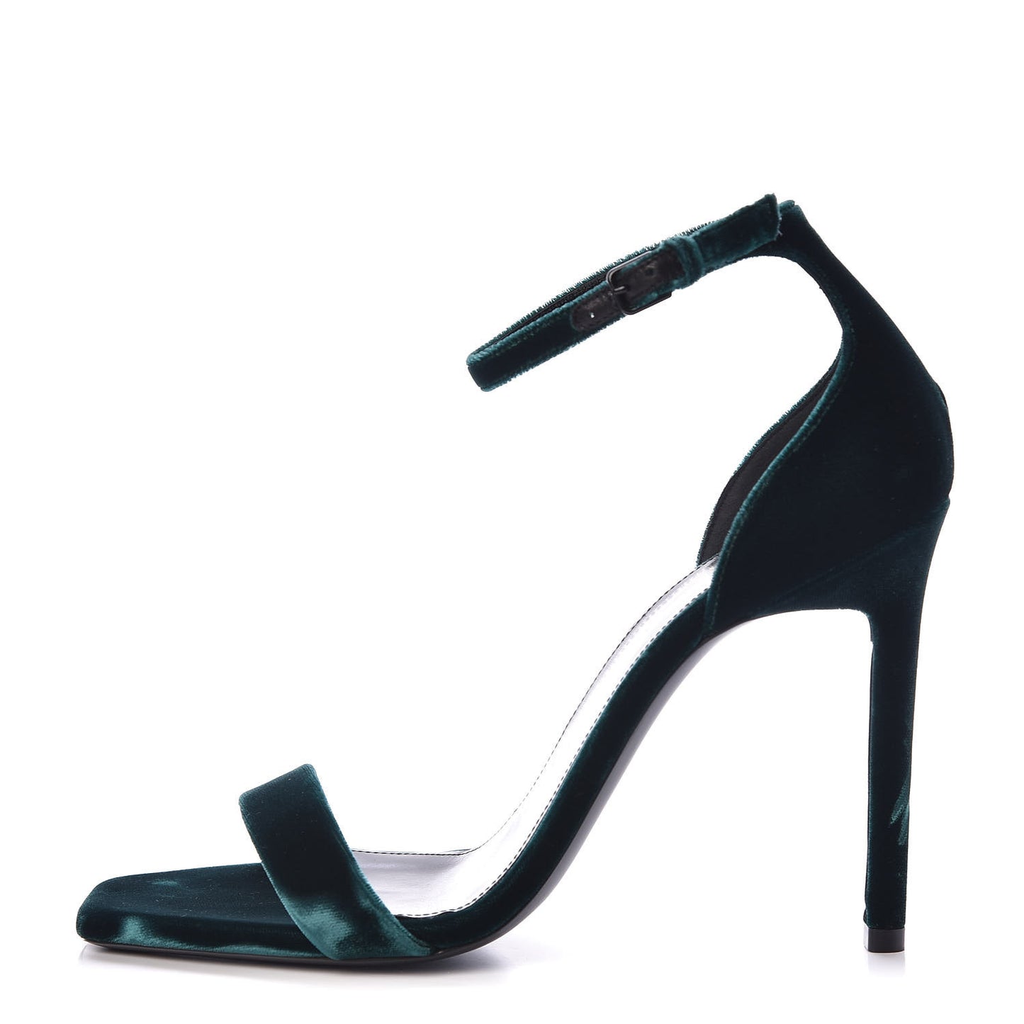 Velvet Amber 105 Ankle Strap Sandals 40 Malachite