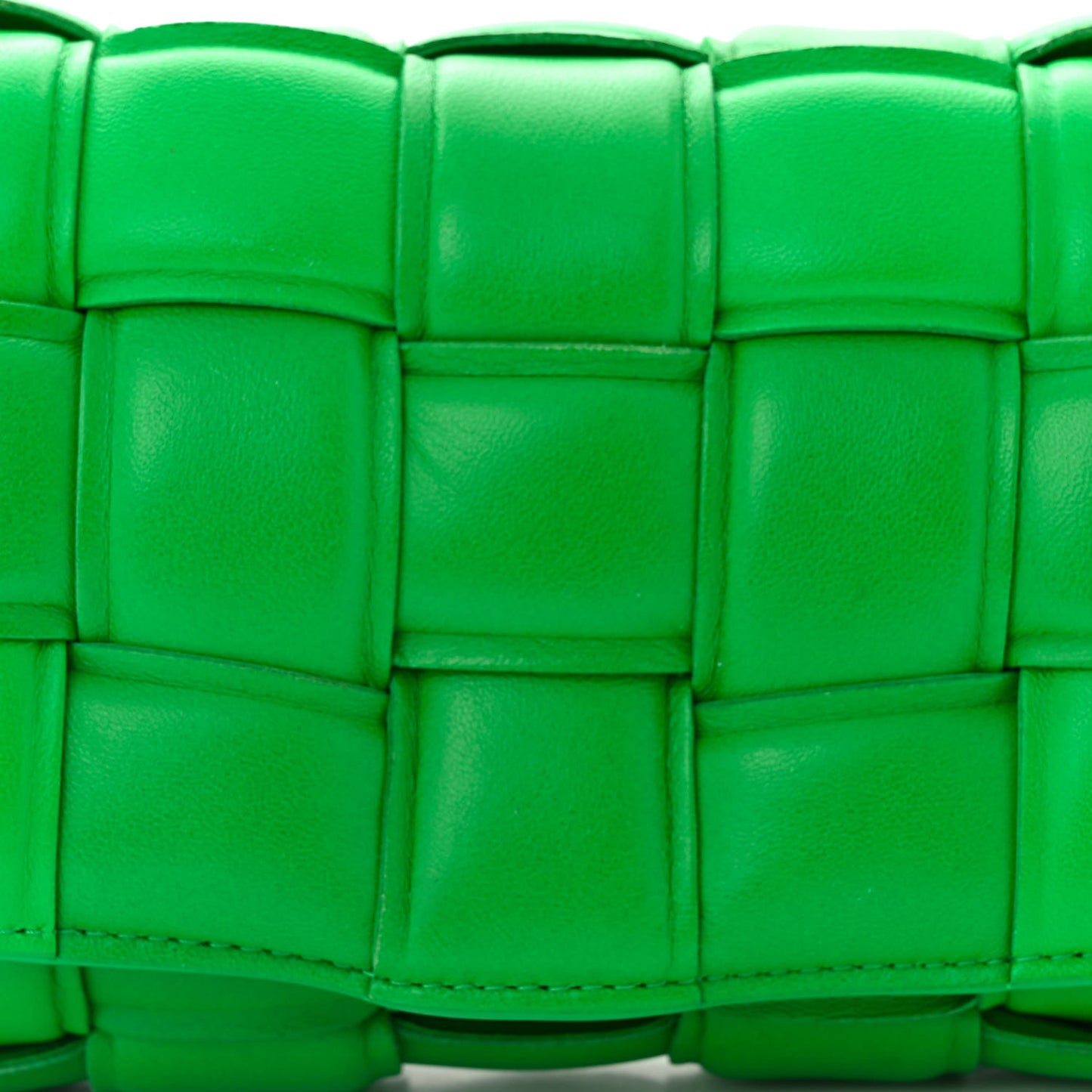 Nappa Maxi Intreccio Small Padded Cassette Crossbody Bag Parakeet