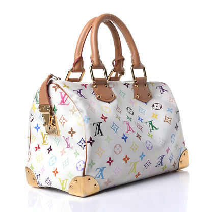 Louis Vuitton Monogram Multicolor Speedy 30 White 4 of 25