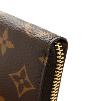Louis Vuitton Monogram Clemence Wallet Fuchsia 8 of 9