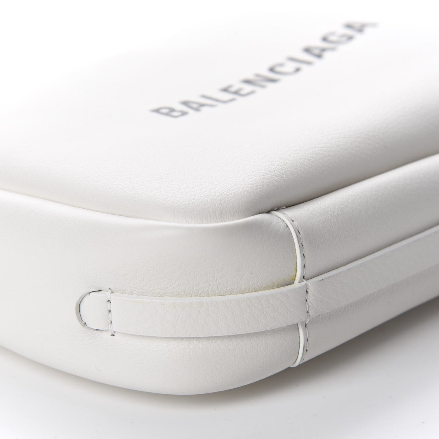 Calfskin Logo S Everyday Camera Bag White
