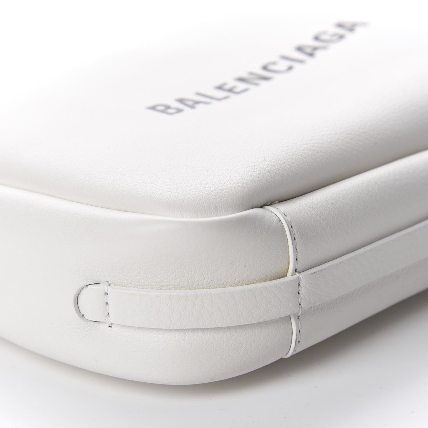 Balenciaga Calfskin Logo S Everyday Camera Bag White 6 of 10