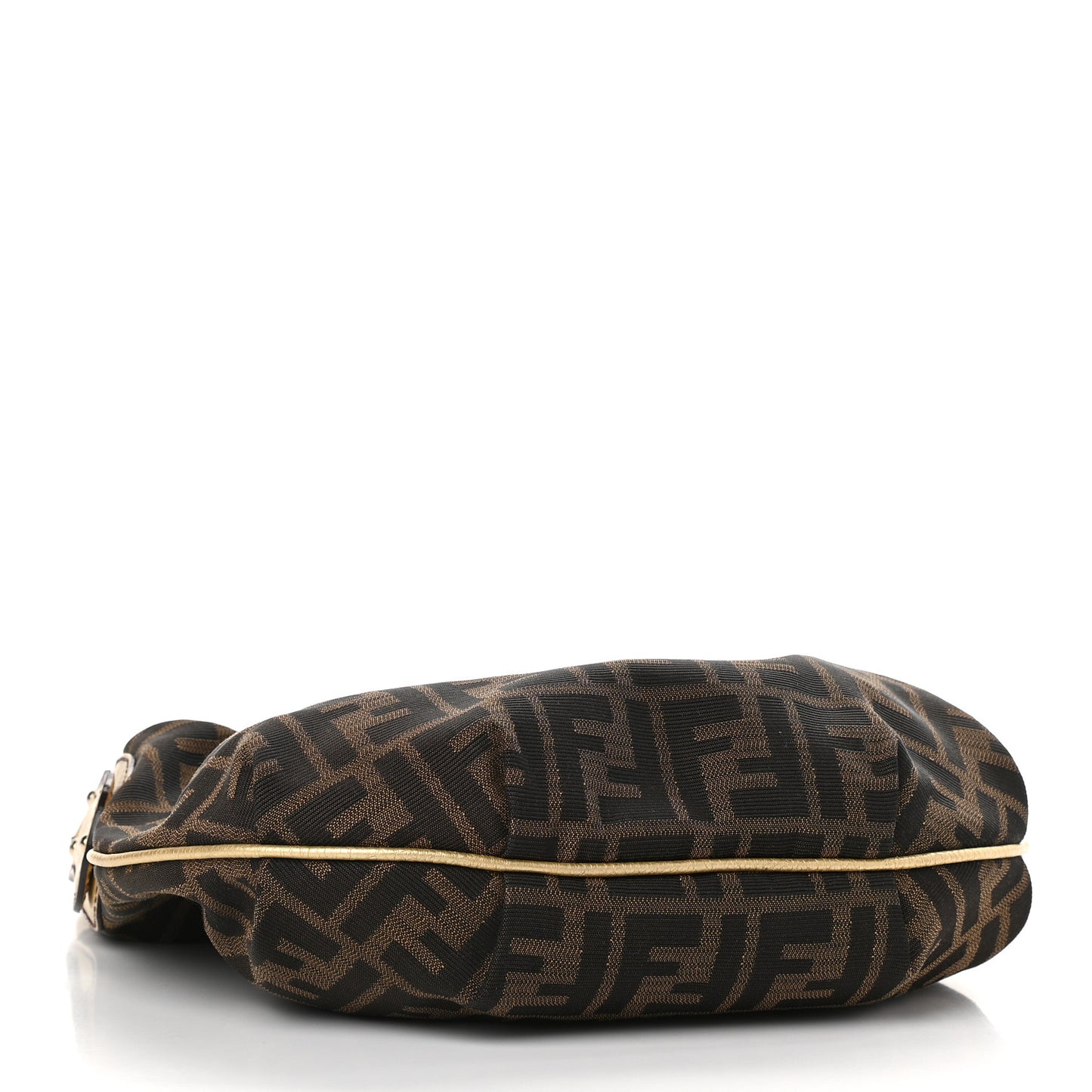 Zucca Laminated Vachetta Small Chef Chian Hobo Tobacco Bronzo