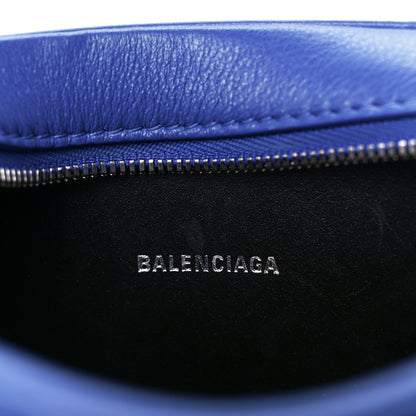 Balenciaga Smooth Calfskin Kittens Logo XS Everyday Camera Bag Electric Blue White 6 of 11