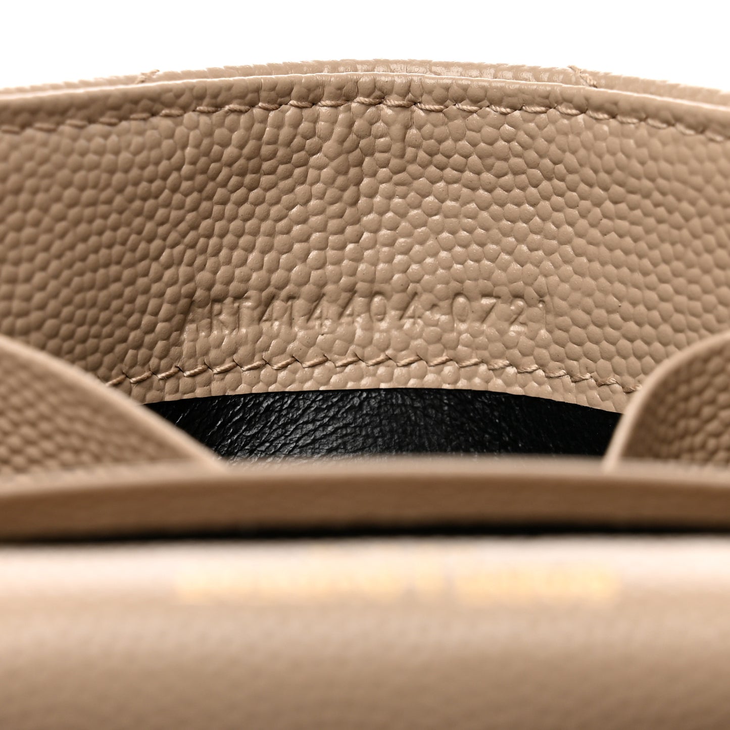 Grain De Poudre Matelasse Chevron Small Monogram Envelope Wallet Nude Powder