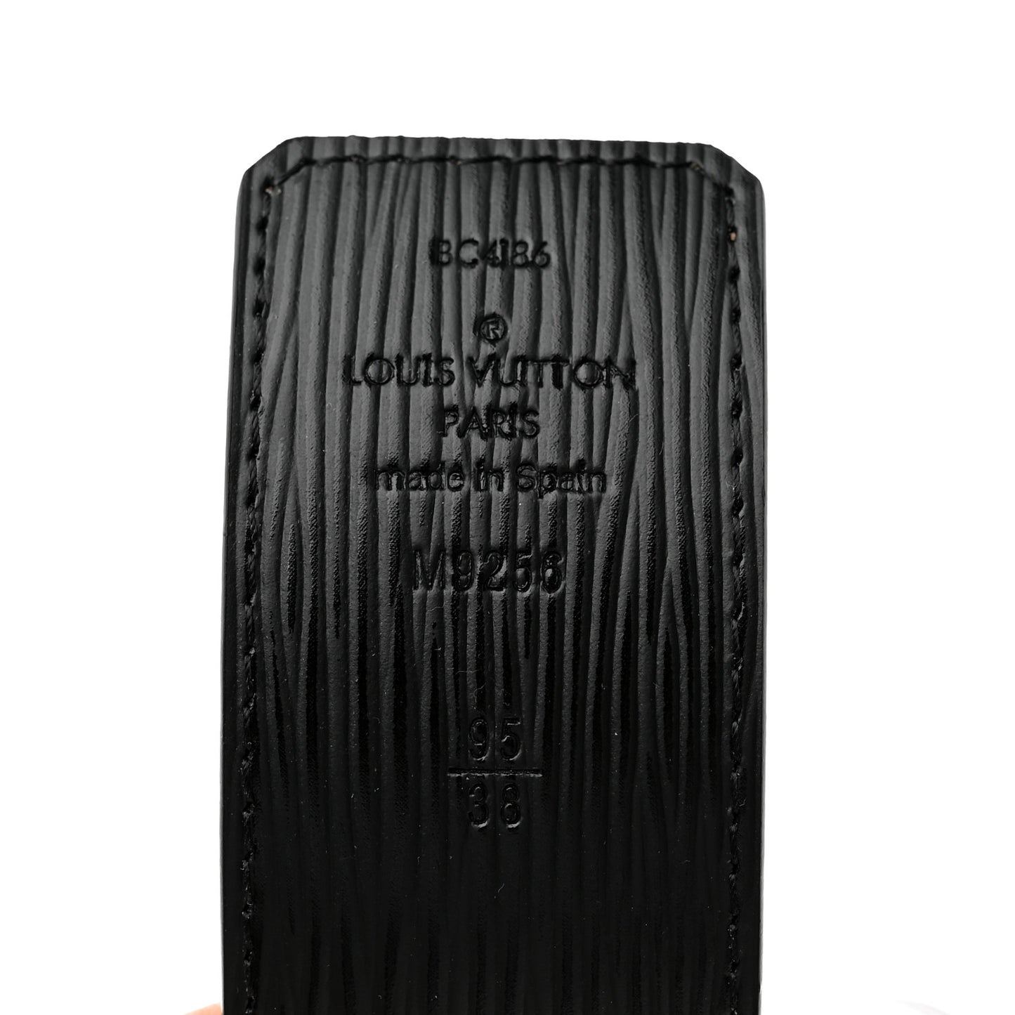 Calfskin Monogram LV Initiales Reversible Belt 95 38 Black