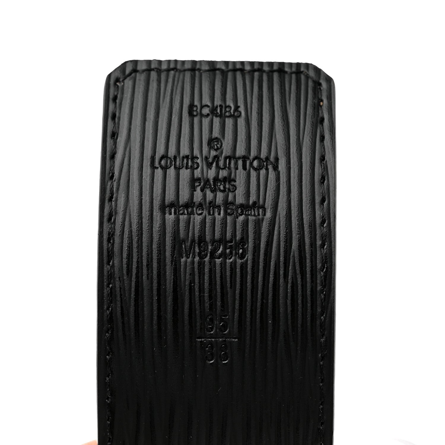 Louis Vuitton Calfskin Monogram LV Initiales Reversible Belt 95 38 Black 3 of 5