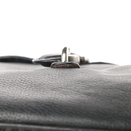 Prada Vitello Daino Shoulder Flap Bag Black 12 of 15
