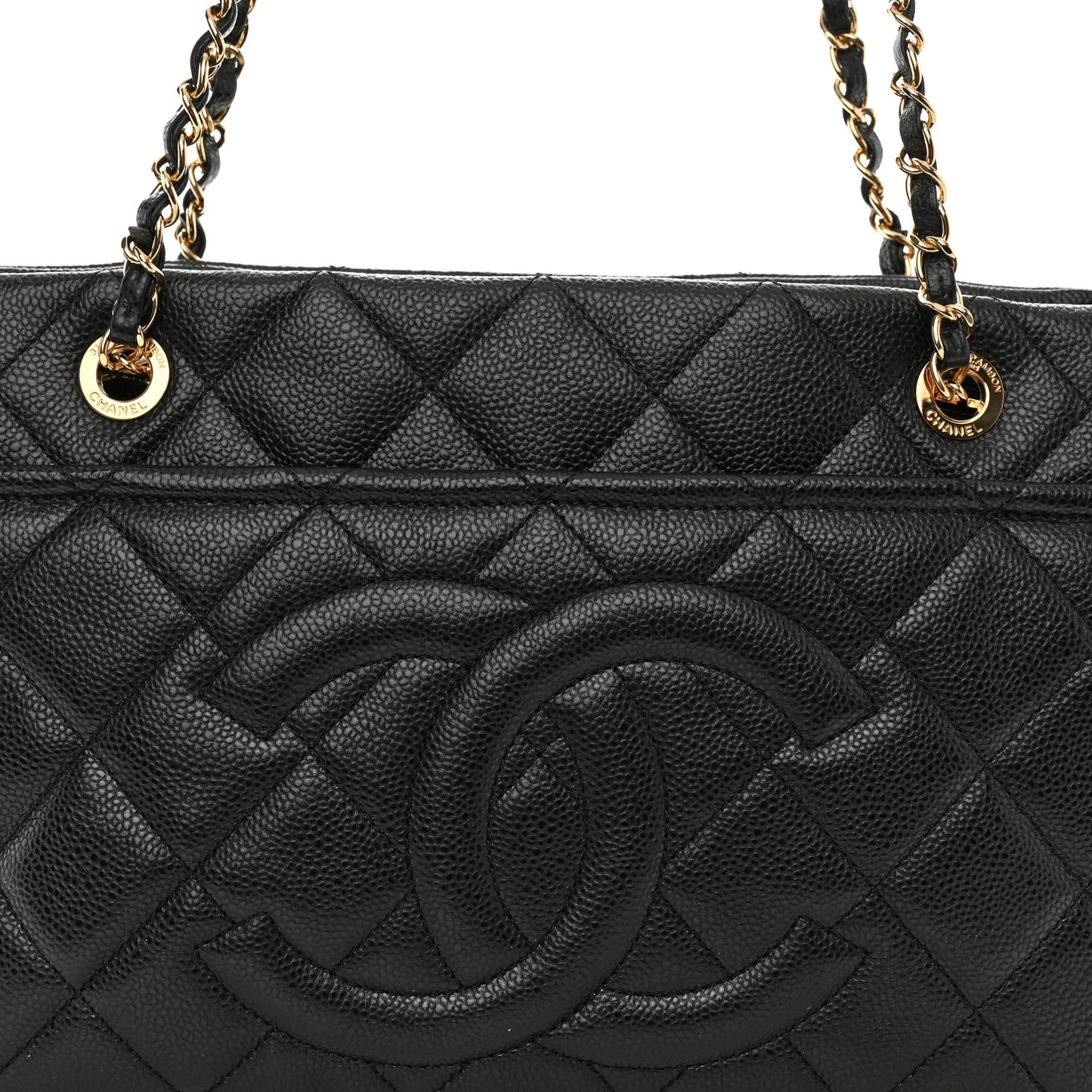 Caviar Quilted Timeless CC Soft Tote Black