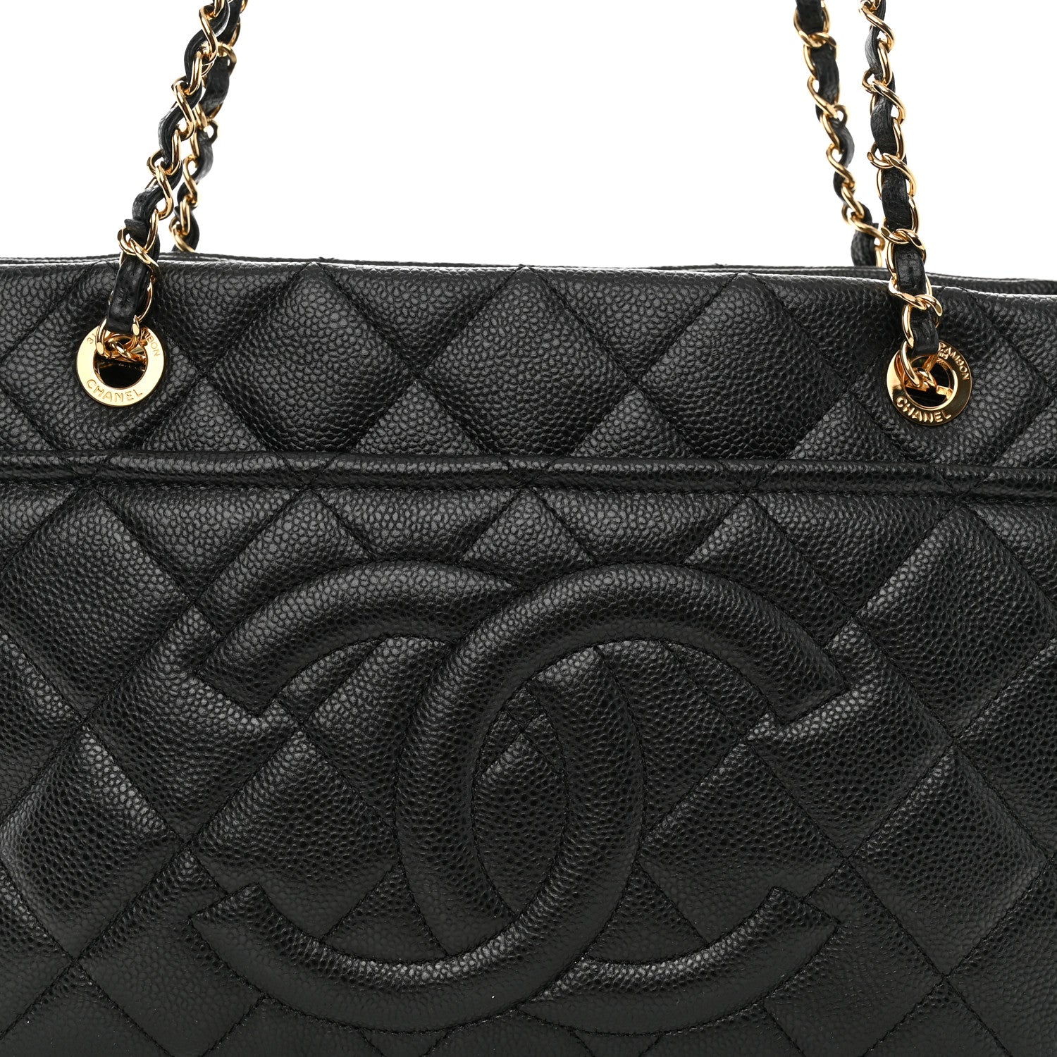 Chanel Caviar Quilted Timeless CC Soft Tote Black 8 of 11